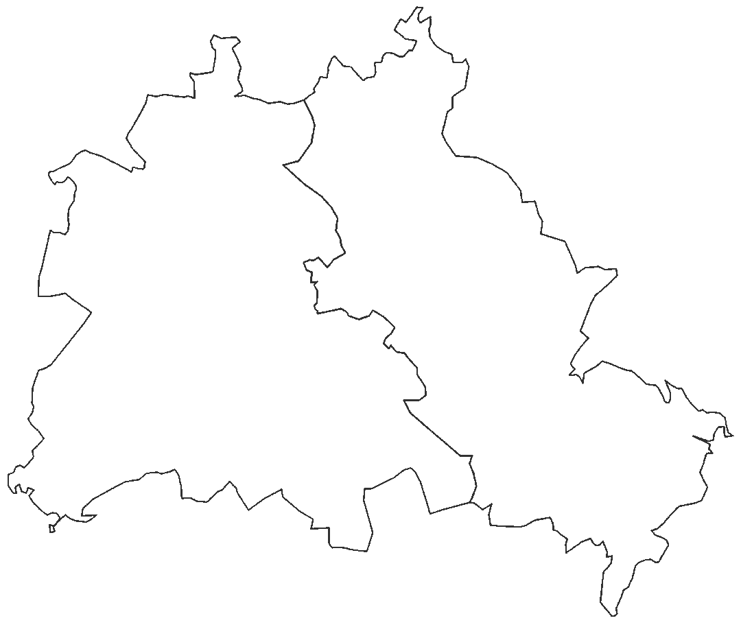 berling shape with wall line drawn