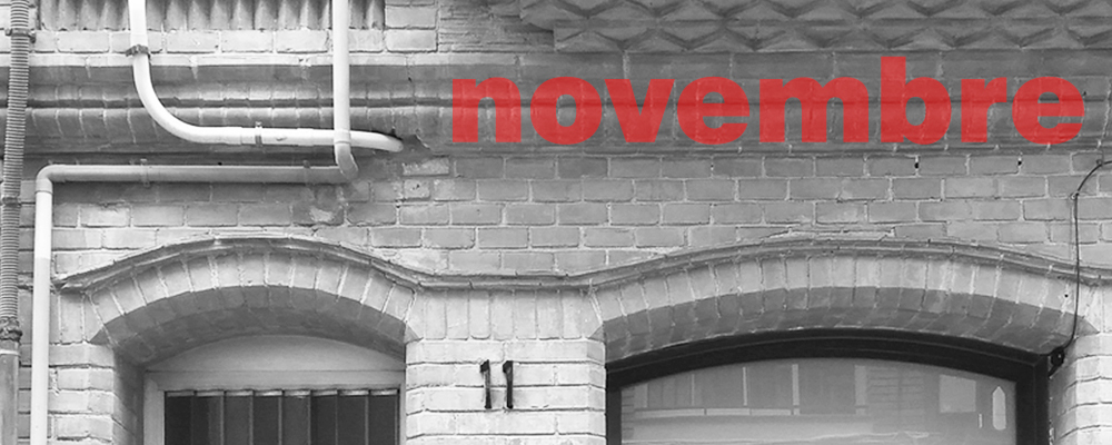 L’agenda del Globus. Novembre 2017