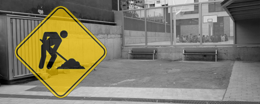 Per Nadal estem d’obres a l’escola La Trama