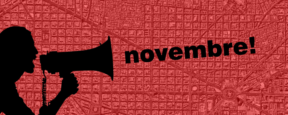 L’agenda del Globus. Novembre 2018