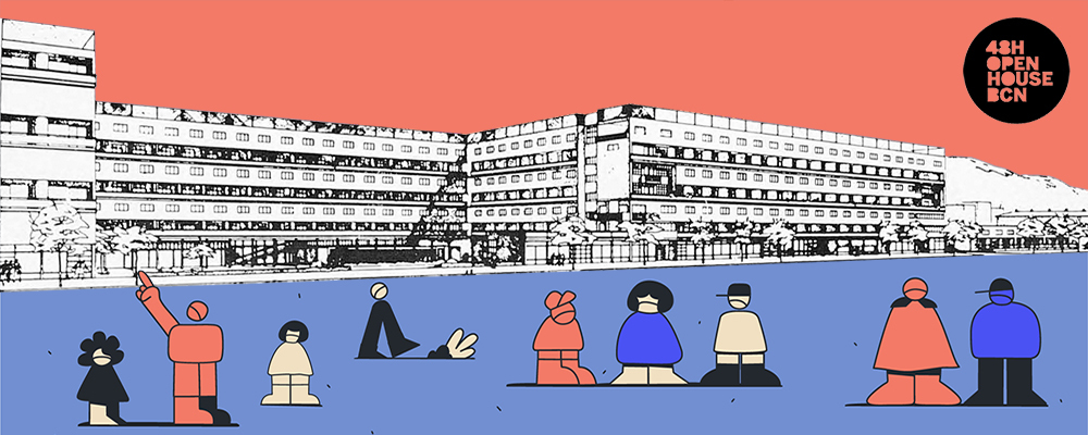 El globus vermell amb el festival 48h Open House Barcelona 2021